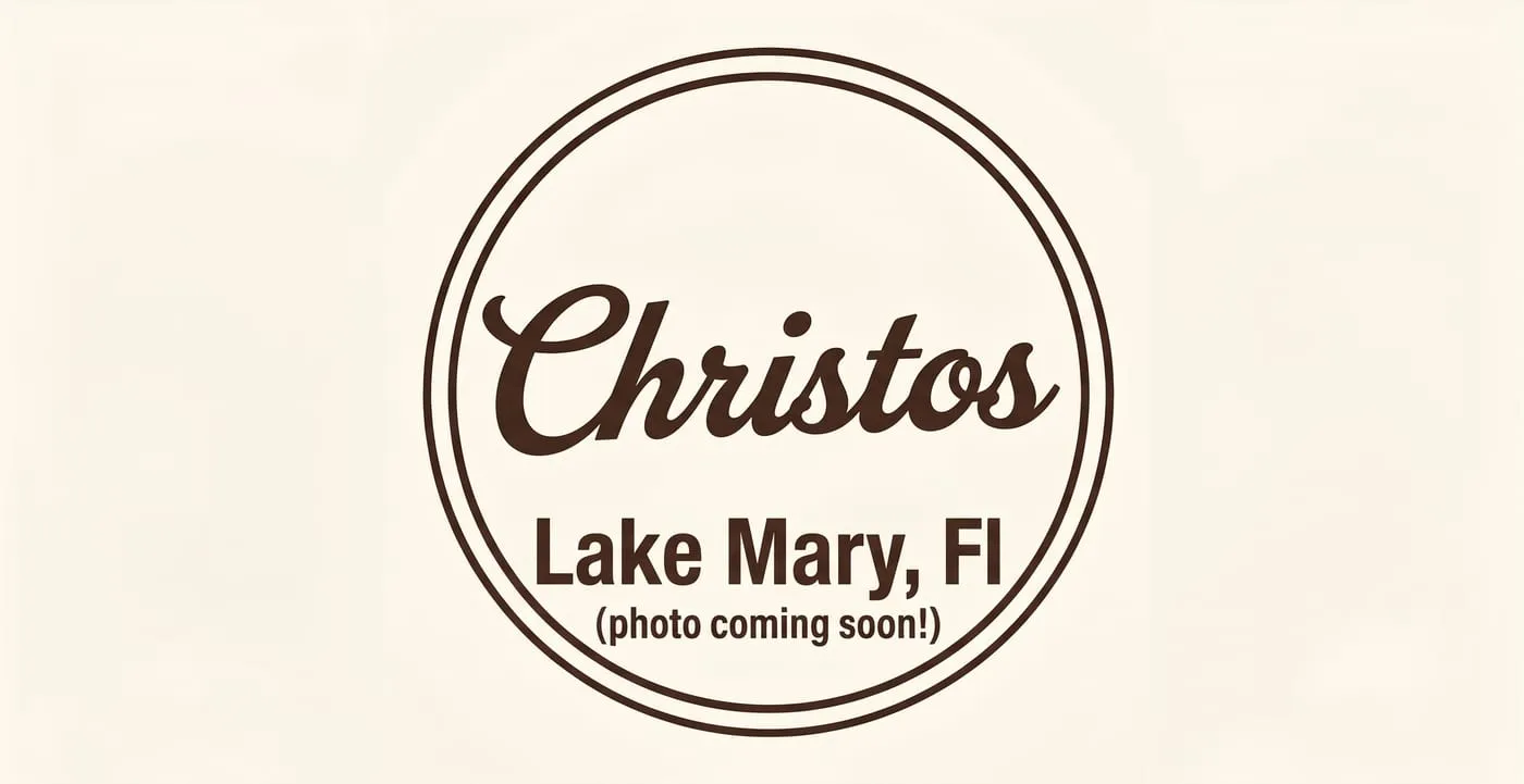 Christo's Lake Mary badge, photo coming soon